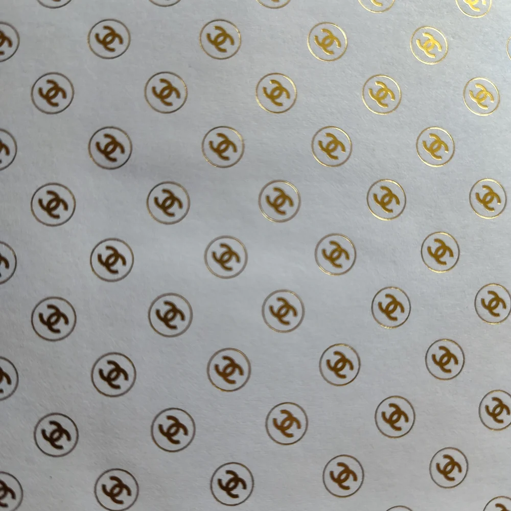 CHANEL Boutique Sticky Note Block Heavy Gold Base Luxury Desk Paper NIB